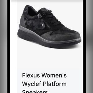 Women's Wyclef Platform Black Shoes